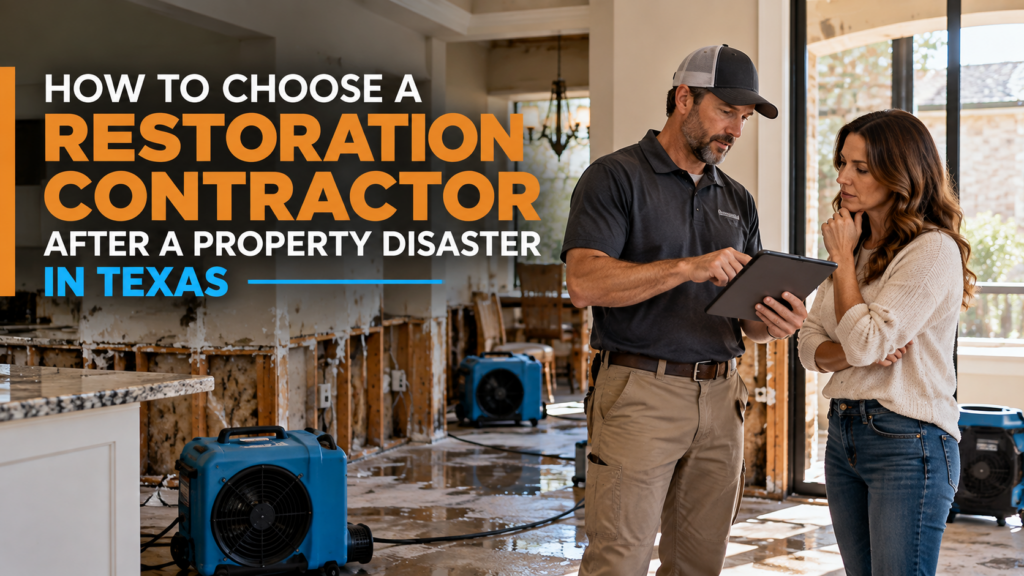 How to Choose a Restoration Contractor After a Property Disaster in Texas