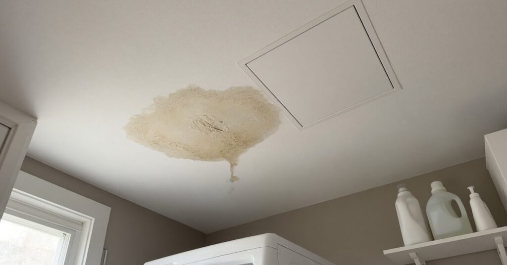 attic water heater-leak san antonio